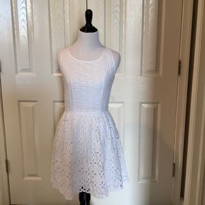 White eyelet dress